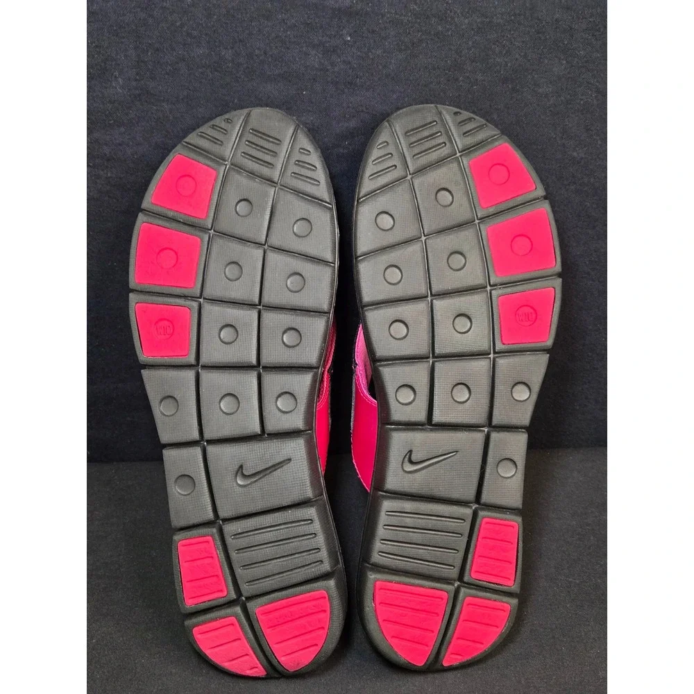 Nike Comfort Footbed Flip Flop Sandals Womens 10 Pink Black Thong 384525-601